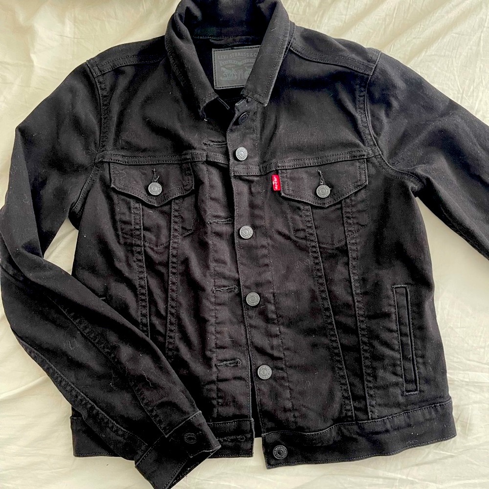 Levis black denim jacket